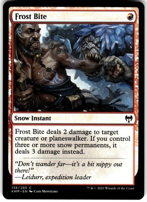 Frost Bite 138 Kaldheim KHM C MTG Magic The Gathering C LP