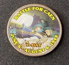 Colorized Kennedy Half Dollar D-Day Battle For Caen Free Shipping