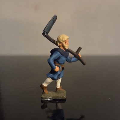 Peasant with Scythe (AS IS - BLUNT TIP) - Heritage Hinchcliffe Medieval #3731