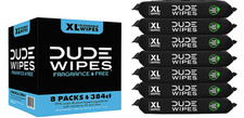 DUDE Wipes XL Flushable Unscented Adult Wipes 8 Pack 384 Ct