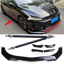 Front Bumper Lip Splitter Sport Spoiler Black White Body FOR KIA K5 2021 2022