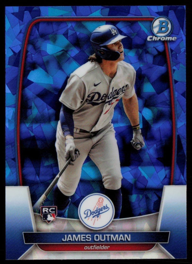 JAMES OUTMAN 2023 BOWMAN CHROME SAPPHIRE RC LOS ANGELES DODGERS #68