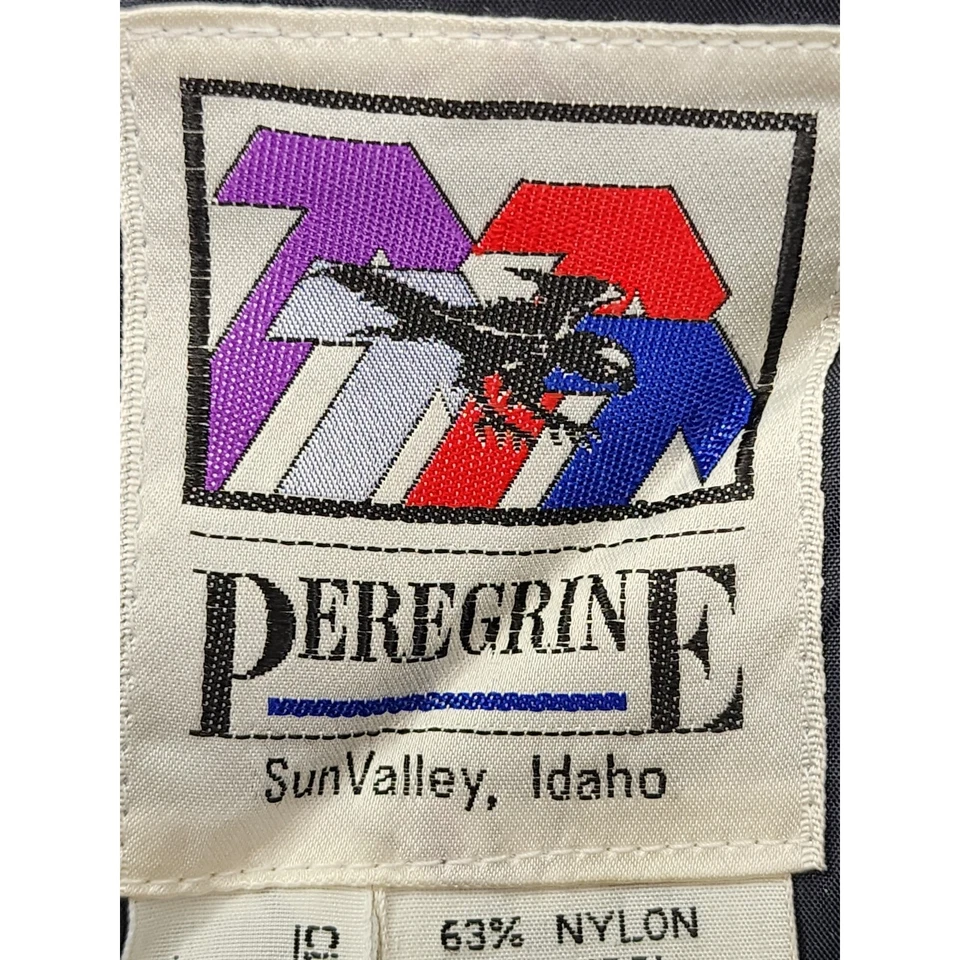 Pantalones de esquí vintage años 80 Peregrine tiro alto lana estribo talla 10L negros elásticos Foto 3 de 4