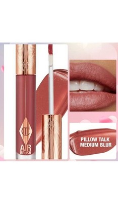 Charlottes Tilbury Air Brush Flawless Lip Blur Matte Pillow Talk Medium Blur