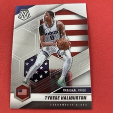 Tyrese Halliburton 2020-21 Panini Mosaic Rookie Card #258 Sacramento Kings
