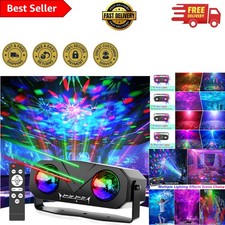 Sound Activated Disco Ball Light Projector with Remote for Stunning Parties