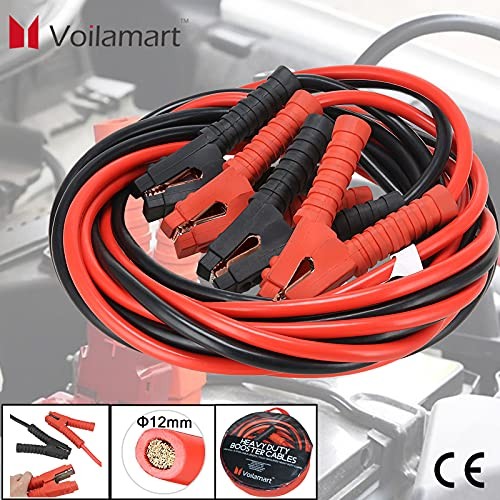 800 AMP X 6 Metres HEAVY DUTY JUMP LEADS BOOSTER START CABLES In CASE Car Van EB - Foto 4