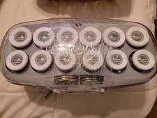 Jilbere Ceramic Tools Porcelain Series Hot Rollers Curlers 11 Clips 1.25   1.5  