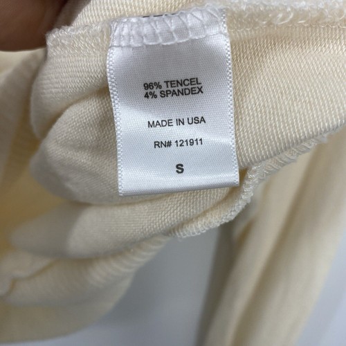 LNA Brushed Freelance Pullover Ivory Lattice Cut Out Crew Long Sleeve Size Small - Picture 6 of 10