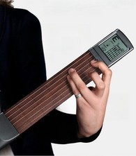 Pocket Guitar Chords Trainer Practice Tool with Rotatable Screen, Built-in Me...