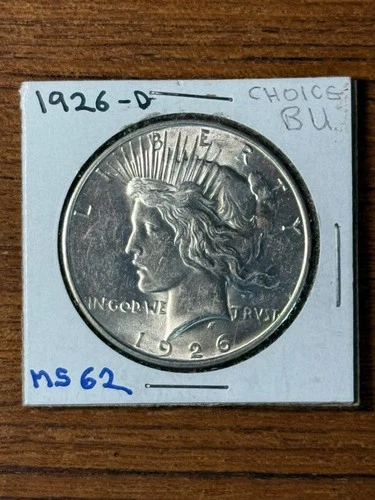 1926- D Peace Silver Dollar  Choice BU