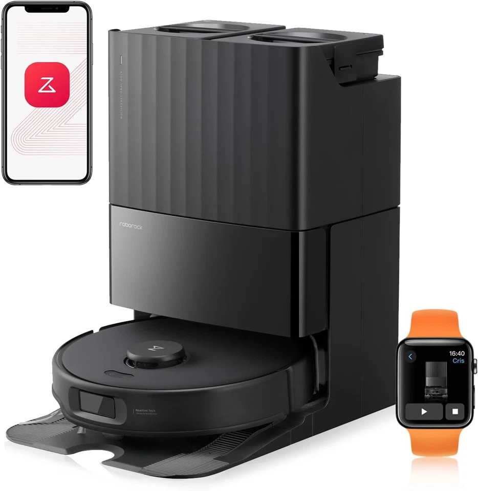 roborock Qrevo Edge S5A Saugroboter mit Wischfunktion,Anti-Tangle,All-in-OneDock