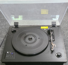 1byone Classic Wooden Turntable Black Bluetooth USB-MP3 33/45RPM RCA Outputs