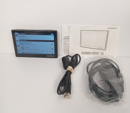 Garmin Drive 53 EX 5" GPS Bundle (schwarz) - aktualisiert auf 2026 NA City Navigator Karten