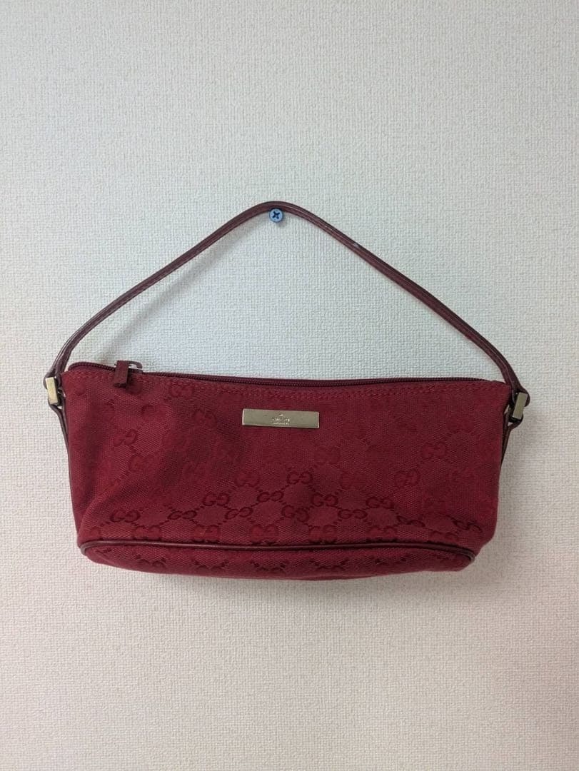 Gucci Accessorio Pouch Bag GG Tela Borsa a Tracolla Rossa Pochette Borsetta Mini Bag