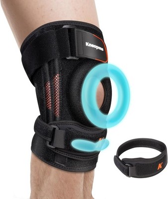 Upgraded 2-in-1 Professional Knee Brace for Pain Relief,Adjustable Knee Support