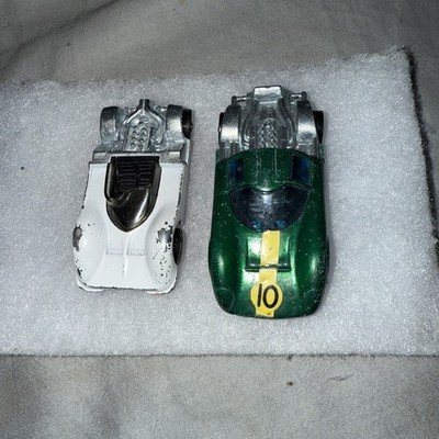 HOT WHEELS 1969 GRAND PRIX SERIES LOLA GT AND CHAPARRAL 2G for parts 
