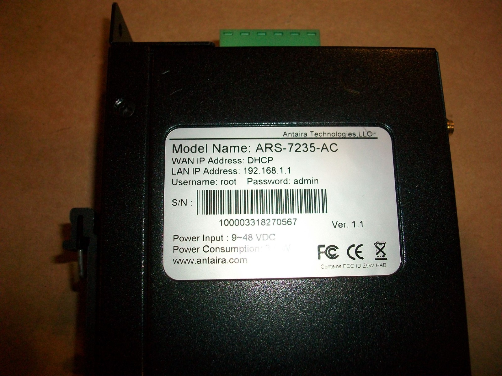 ANTAIRA ARS-7235-AC / ARS7235AC - INDUSTRIAL DUAL RADIO WIRELESS ACCESS POINT