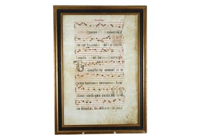 15th/16th century vellum antiphonal leaf 2