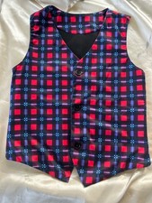 Plaid Dress vest for little boys sz 6