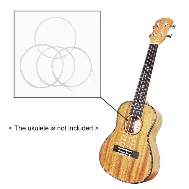 4pcs Ukulele Strings Set Clear Sound Replacement For Uke Players Premium
