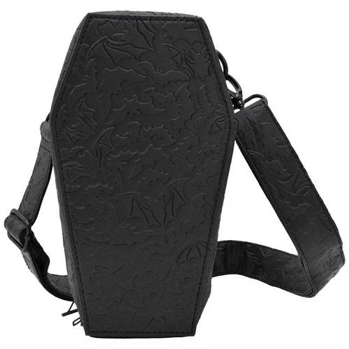 Kreepsville 666 Coffin Hip Pouch Embossed Bats Fanny Pack Shoulder Crossbody Bag - product listing photo