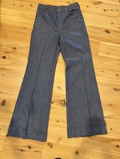 Vintage 70  s Men  s Maverick Bell Bottoms with red stitching. New without Tags.