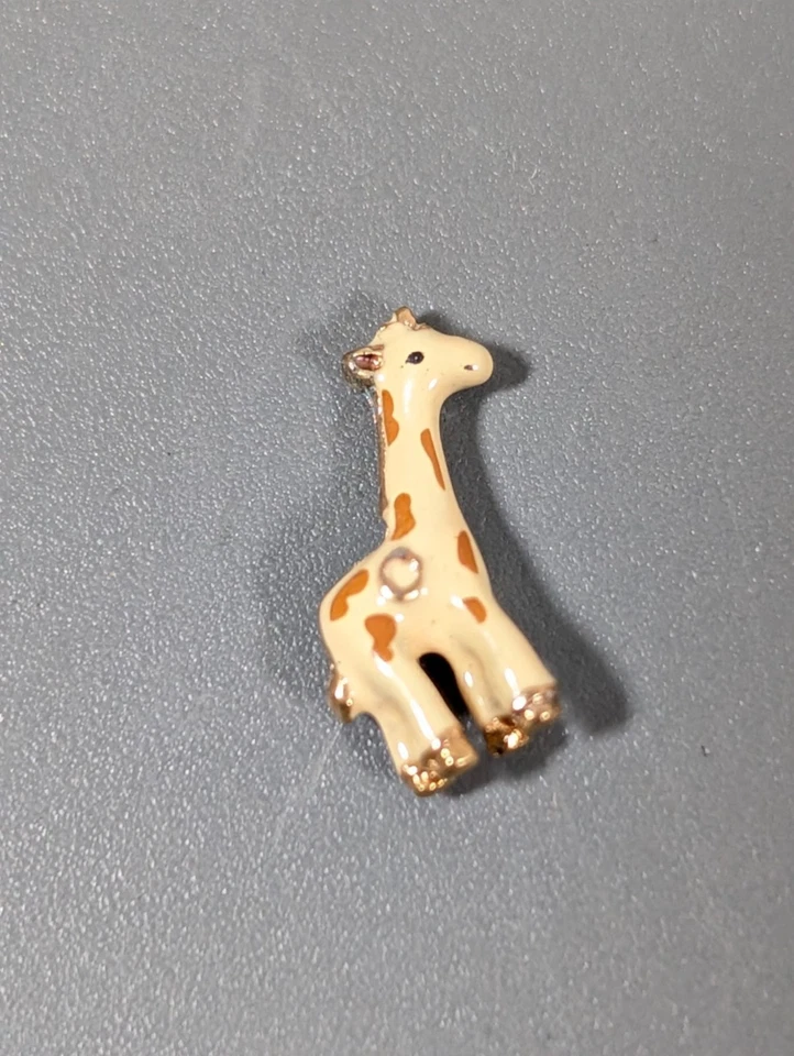 Origami Owl Giraffe Floating Charm Brown Gold tone - Image 2 of 4