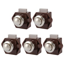 5Pcs 20mm RV Push Button Locks - Camper & Boat Drawer Latch Hardware