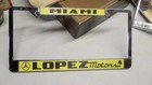  Mercedes Benz Lopez Motors Miami License Plate Frame Scarface Dealership W126 — photo 3