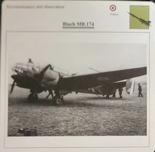 Bloch MB 174 Plane Picture Original Vtg Aircraft Detail Collector Card 