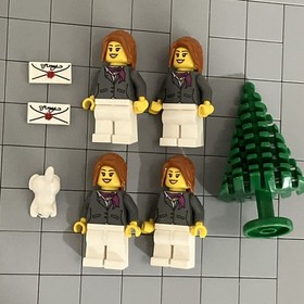 LEGO Creator Expert Winter  Toy Shop #10249 Retired Lot Of 4 Minifigures D2 39