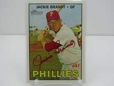 JACKIE BRANDT 2016 TOPPS HERITAGE REAL ONE AUTOGRAPH AUTO RED INK #15/67