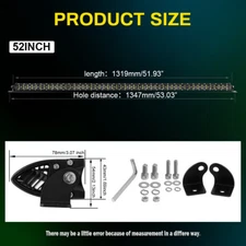 6D 8" 14" 22" 32" 42" 52" Led Work Light Bar Combo Beam Driving 4x4 Offroad SUV