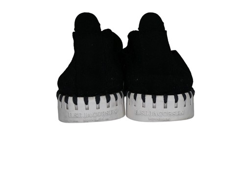 ILSE JACOBOSEN HORNBAEK TULIP BLACK LOAFERS SLIP ONS FLATS WOMENS SZ 7.5 8 EU 38 - Bild 13 von 14