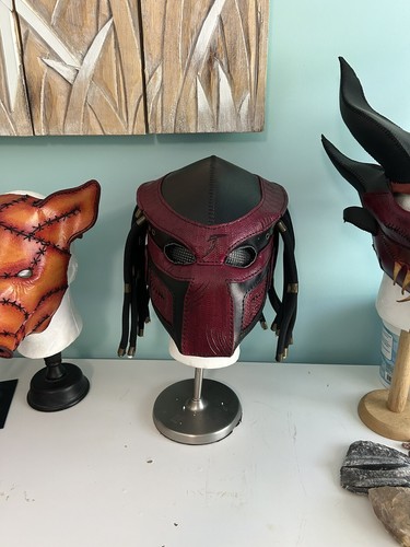 Handcrafted Leather Predator Mask - Picture 6 of 6