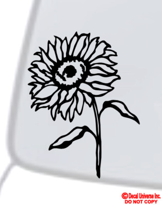 DAISY FLOWER Vinyl Decal Sticker Car Window Wall Bumper Cute Love Pretty Funny