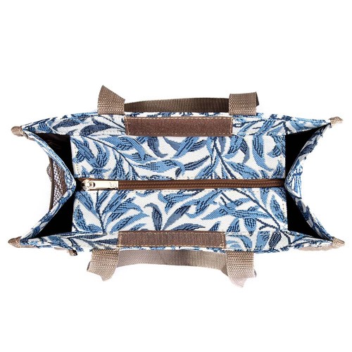 Reusable Shopping Bag Foldable Grocery Tote In William Morris Floral Design - Picture 28 of 29