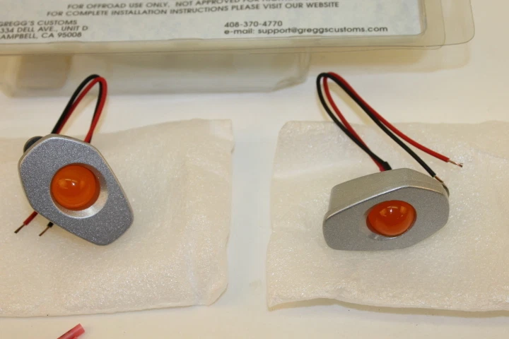 GREGGS CUSTOMS SUZUKI 04-05 GSXR600 750 03-04 GSXR1000 PLATA SEÑAL DE MONTAJE EMPOTRADO Foto 2 de 4