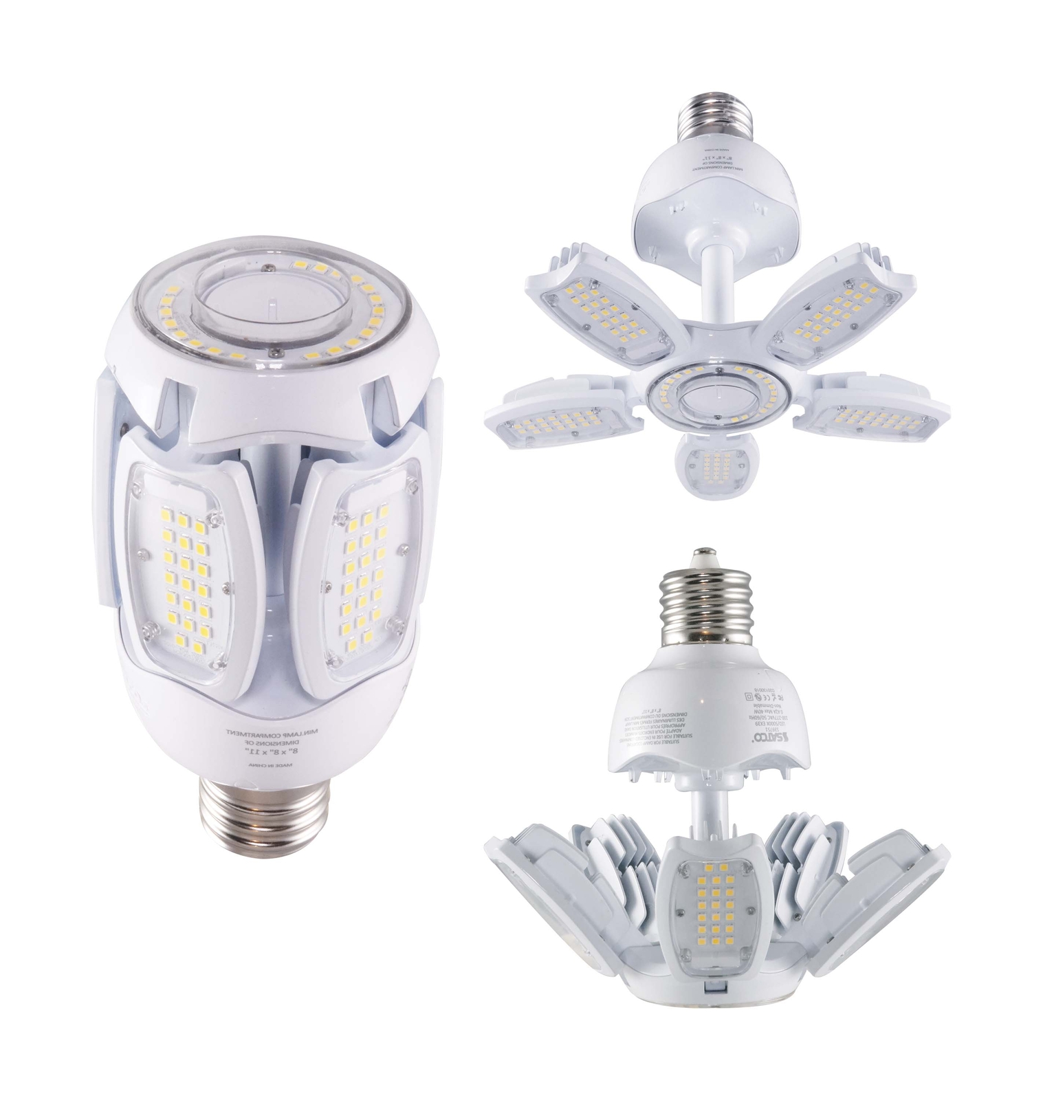 Satco S39751 LED HID Replacement 100-277V 40W =175W Corncob Mogul Screw EX39 50K