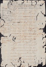 E6128 SANTO DOMINGO  DOMINICANA  REVENUE SEALLED PAPER 1720-21 s 1718 SELLO 4TO