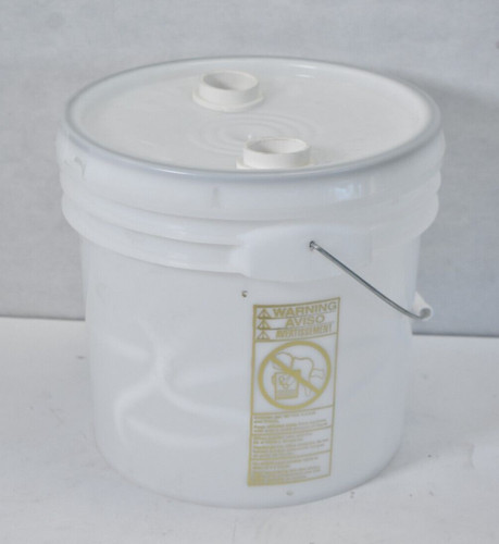 Leticia Premium 3.5 Gallon Bucket HDPE Natural White 75 Mil 11.91" Dia