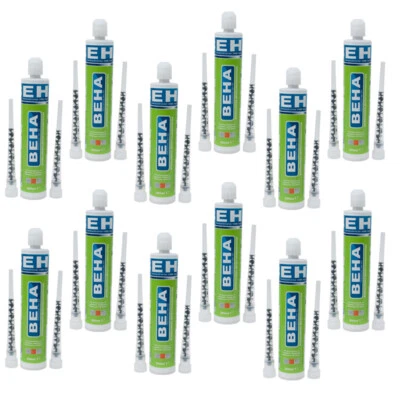 BEHA Injektionsmörtel Verbundmörtel Klebemörtel 12 x 300ml Montagemörtel Beton Ziegel