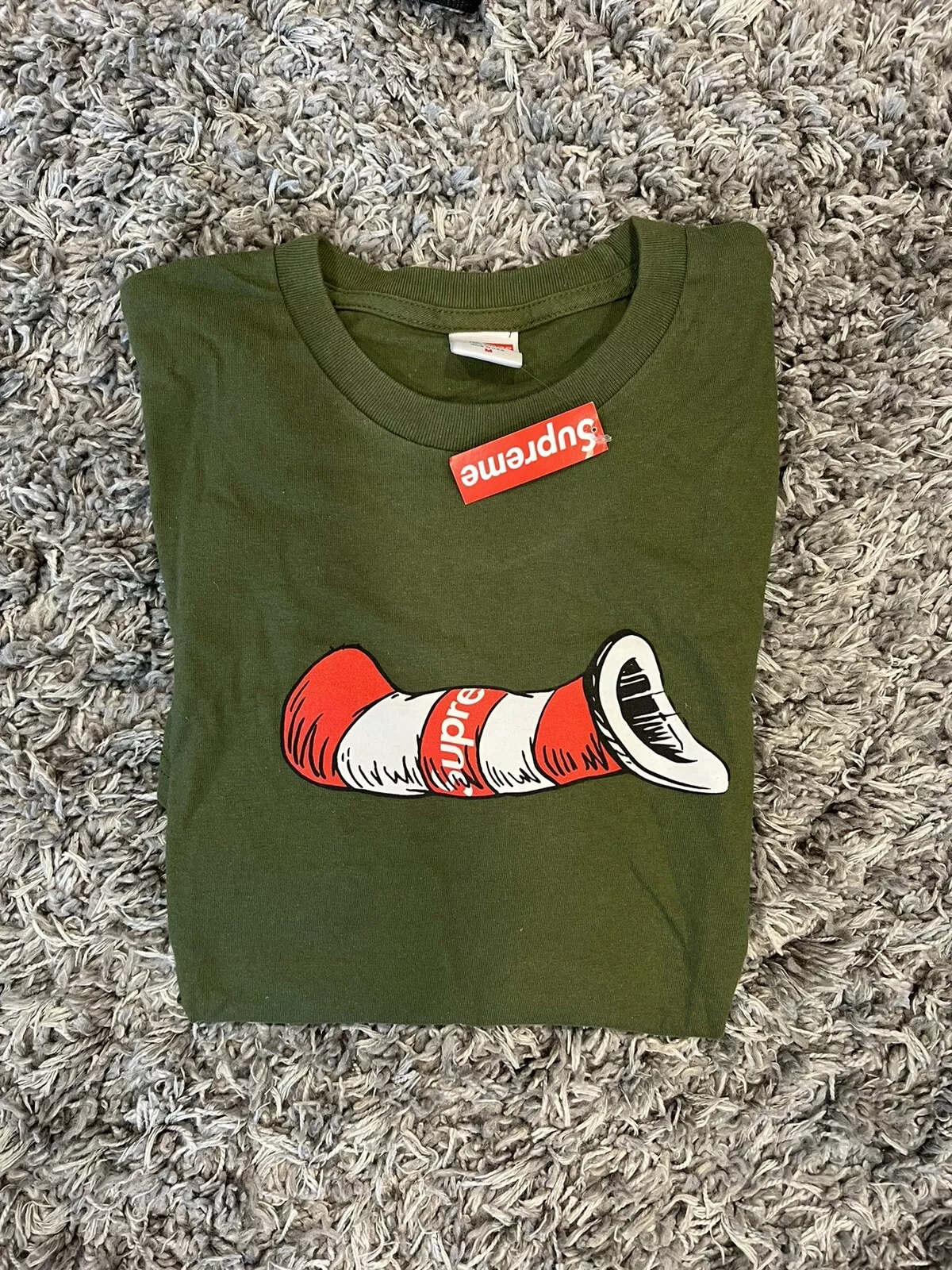 Supreme Cat In The Hat Dr Suess manches courtes homme moyen