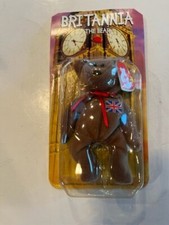 McDONALDS TY BEANIE BABY BRITANNIA THE BEAR RARE WITH 2 TAG ERRORS 1993 OAKBROOK