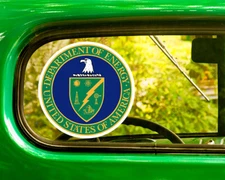 2 U.S. DEPARTMENT OF ENERGY SEAL LOGO DECALs Sticker Bogo For Car Bumper  
