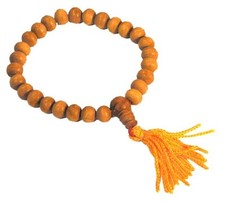 Sandalwood Wood Bead Mala Bracelet