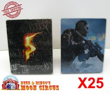 25x XBOX 360 CIB GAME BLU-RAY STEELBOOK G2 - CLEAR PROTECTIVE BOX PROTECTOR CASE