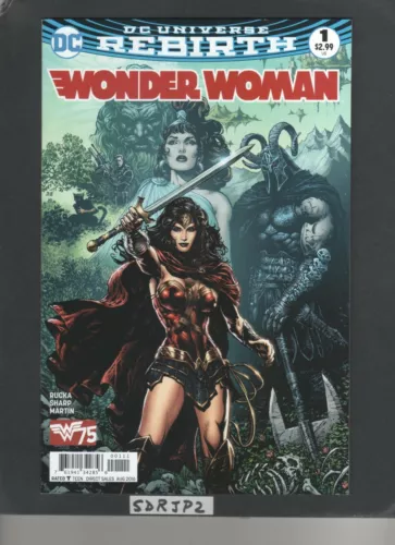 WONDER WOMAN 1 DC UNIVERSE REBIRTH NM NEW UNREAD REGULAR COVER 1st PRINT 6/22/16