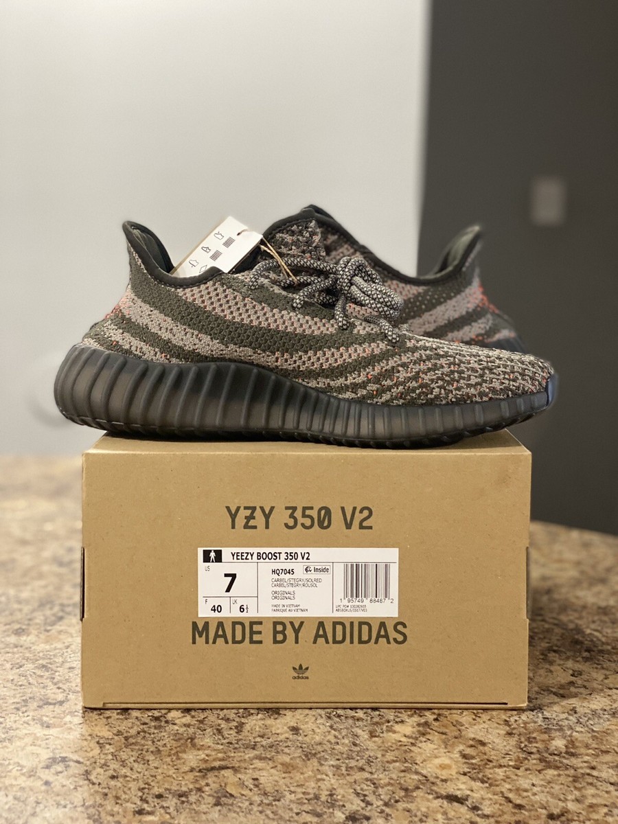Adidas Yeezy Boost 350 V2 Carbon Beluga US Size 7 Men display picture 1